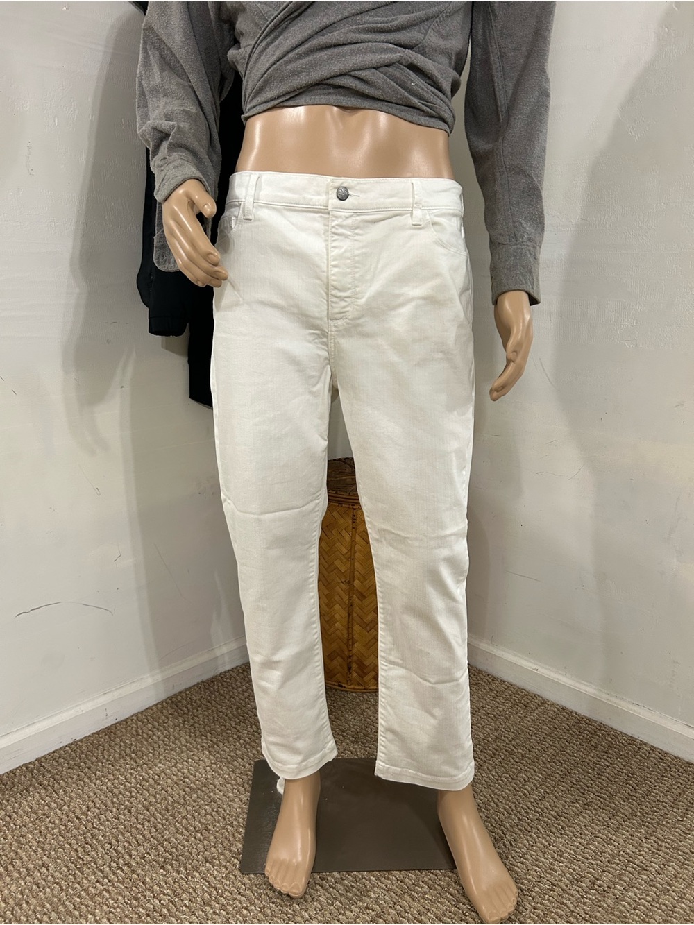 NYDJ White Straight Leg Women's Jeans
